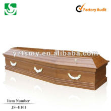 cheap cremation wooden coffin with gloss JS-E101